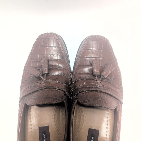 Florsheim Pisa Moc Toe Men's Slip On Loafer Brown Leather Size 10D - Picture 2 of 8